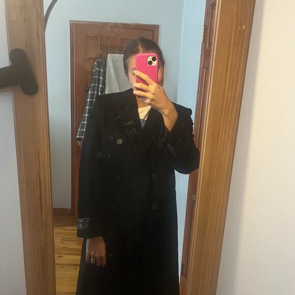 NWT Aritzia Ceremony Coat, (Re)camel Wool, Black, Size Small - Picture 3 of 6